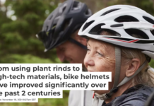 Modern bike helmets are made through complex materials engineering. Johner Images via Getty Images